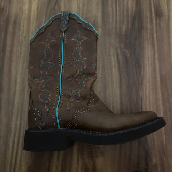 Girls Justin Boots Cowboy Boots - Picture 1 of 5